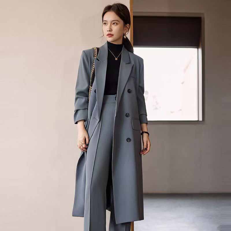 Men'S Fashion X - FANAN Elegancki Długi Płaszcz Trencz Damski