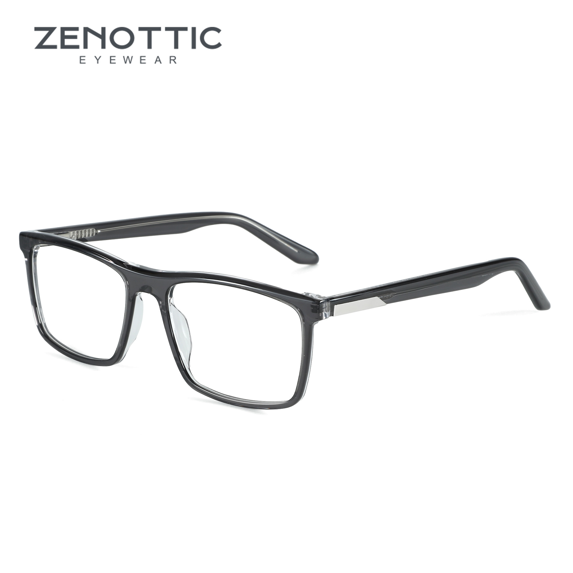 Men'S Fashion Non Prescription Glasses - ZENOTTIC Trend okulary optyczne z octanu