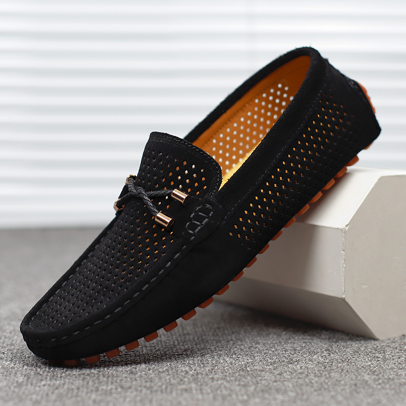 Men'S Fashion Loafers Shoes - Męskie buty casual ze skóry zamszowej,