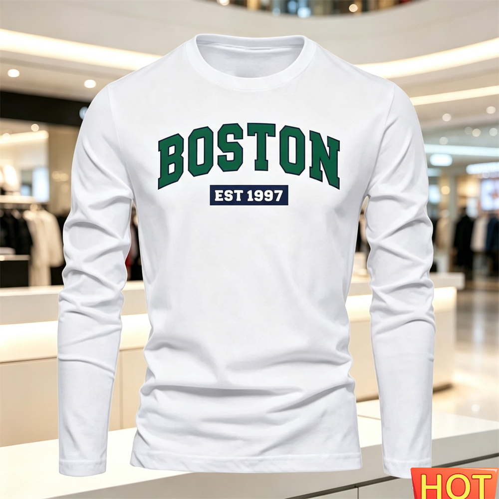 Men'S Fashion Undershirt - Męska koszulka z długim rękawem na