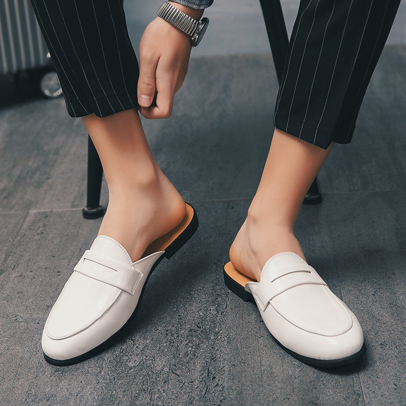 Men'S Fashion Loafers Shoes - Włoskie designerskie męskie klapki z lakierowanej