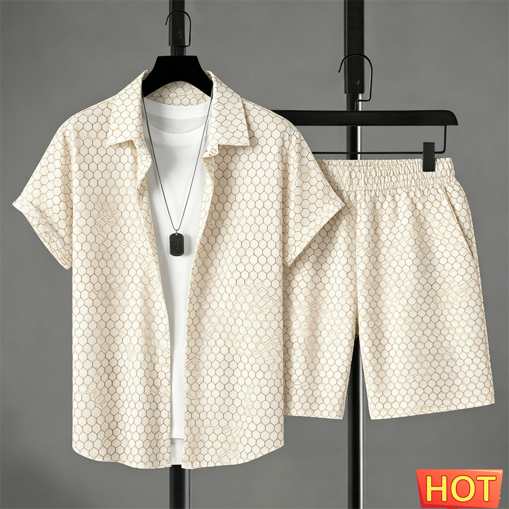 Men'S Fashion Undershirt - Letnie zestawy męskie: koszula i spodnie,