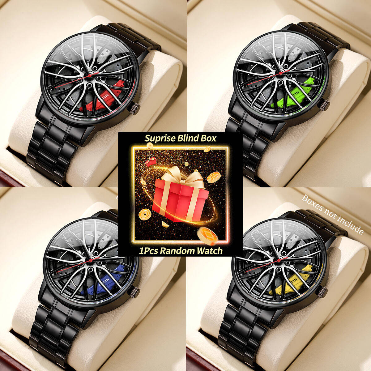 Fashion Mens Watches - 1 szt. Niespodzianka Tajemniczy Zegarek Blind