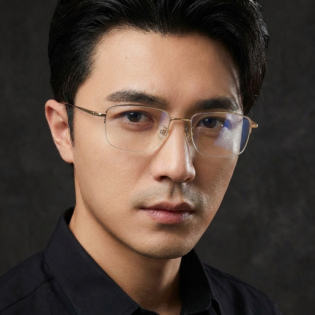 Men'S Fashion Non Prescription Glasses - Modne biznesowe okulary korekcyjne męskie z