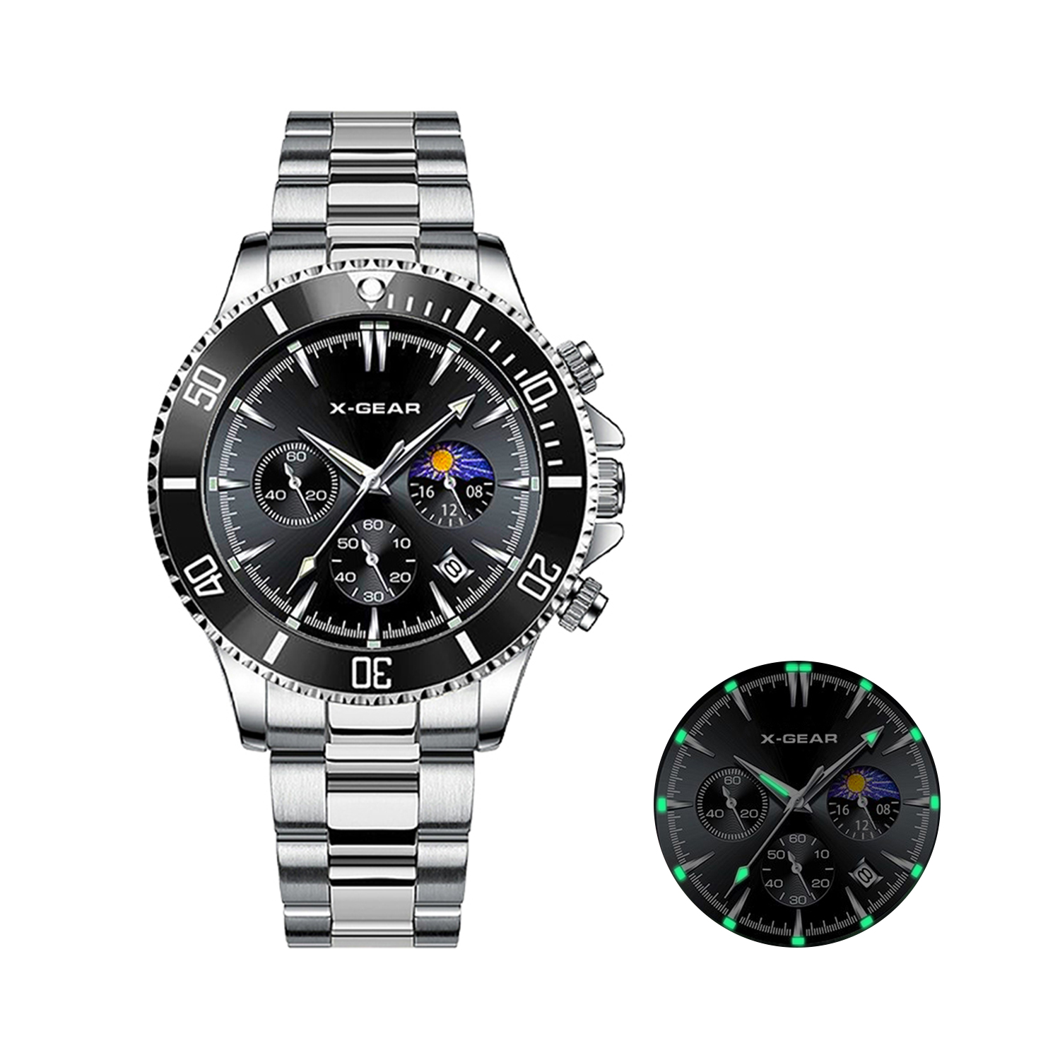 Men'S Fashion X - Zegarek męski X-GEAR Fashion Calendar, kwarcowy,