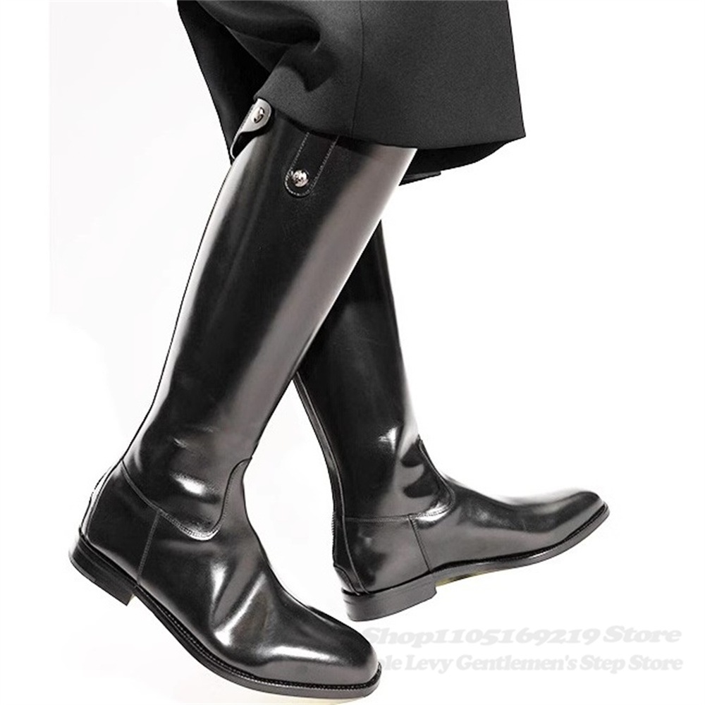 Mens Fashion Autumn 2025 - Męskie kozaki rycerskie na jesień i
