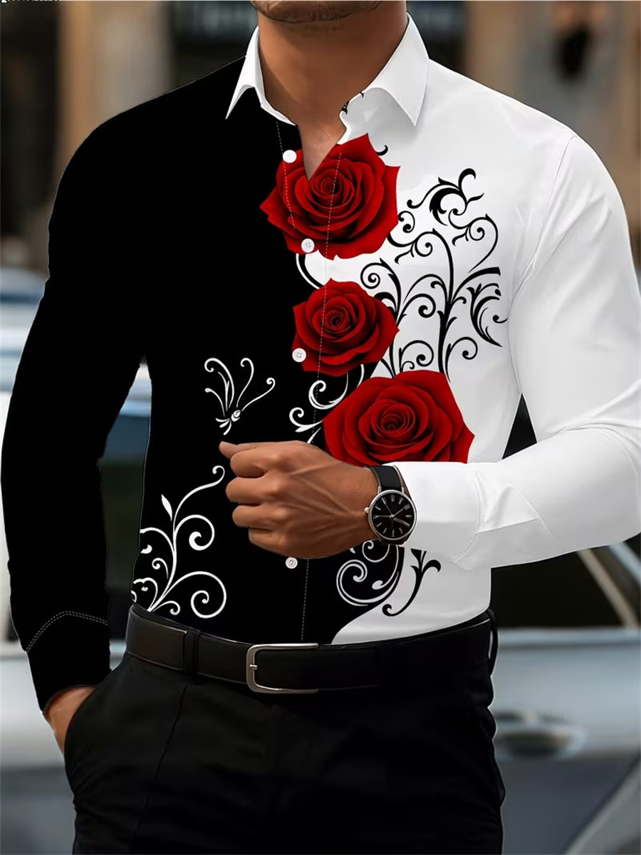 Men'S Fashion Undershirt - Męska koszula z długim rękawem z