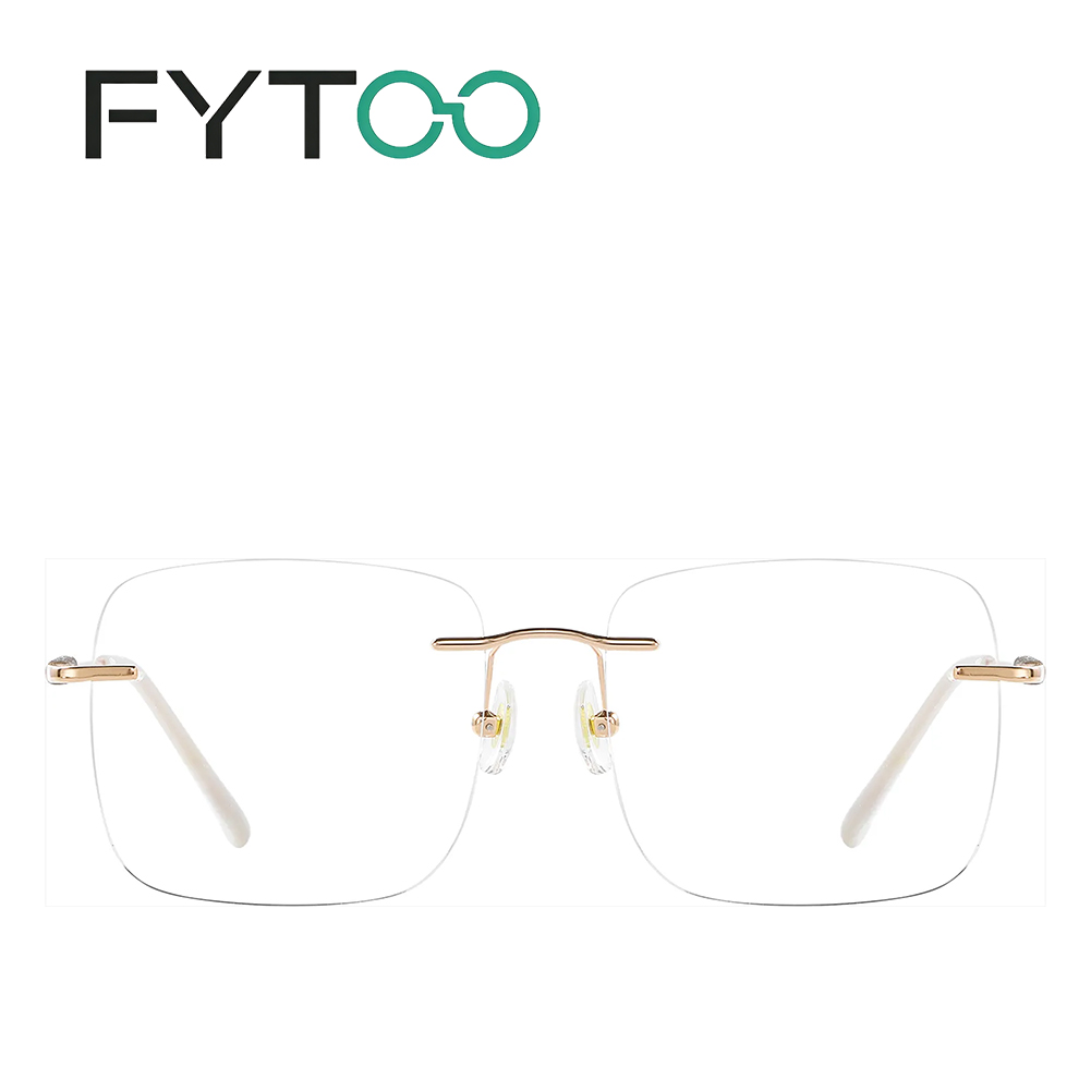 Men'S Fashion Non Prescription Glasses - Okulary FYTOO Unisex w kolorze różowego