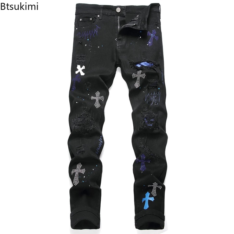 Męskie dżinsy z kryształowym k – Men'S Fashion Nova Jeans recenzja i cena