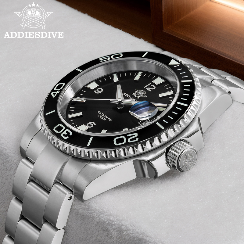 ADDIESDIVE Nowy Zegarek Nurkow – Fashion Mens Watches recenzja i cena
