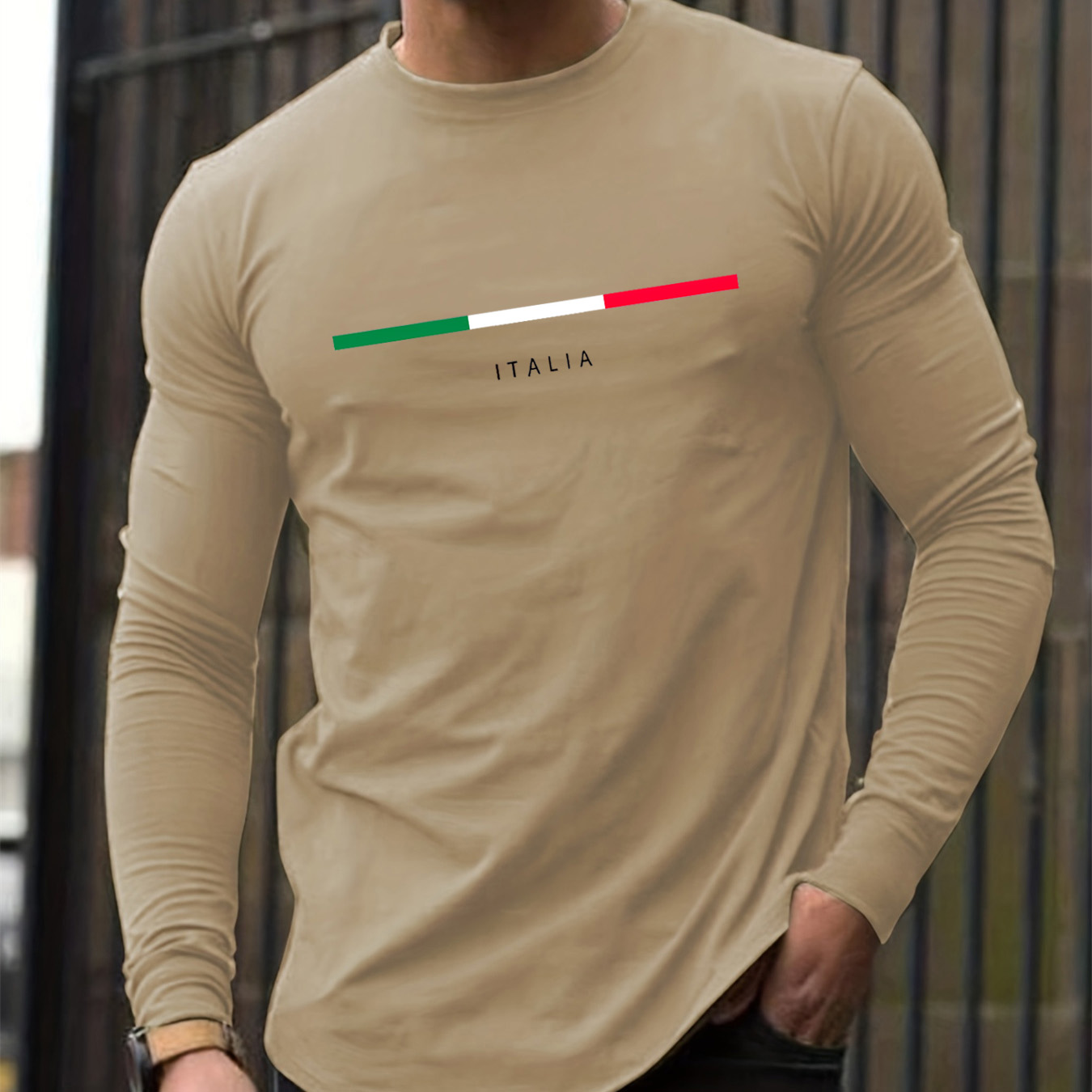 Męska koszulka z długim rękawe – Mens Fashion Casual recenzja i cena