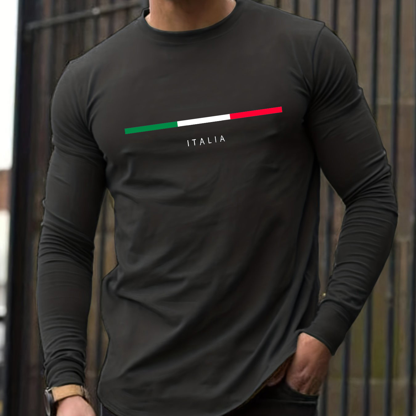 Męska koszulka z długim rękawe – Mens Fashion Casual recenzja i cena