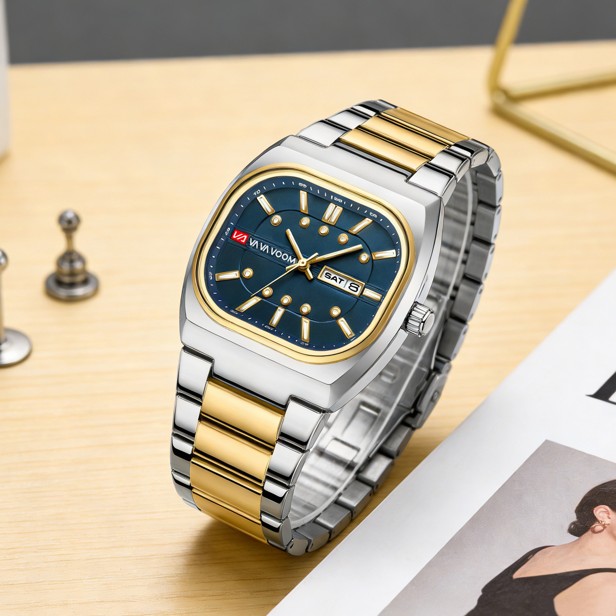 Kwadratowy, nowy, unikalny des – Fashion Mens Watches recenzja i cena
