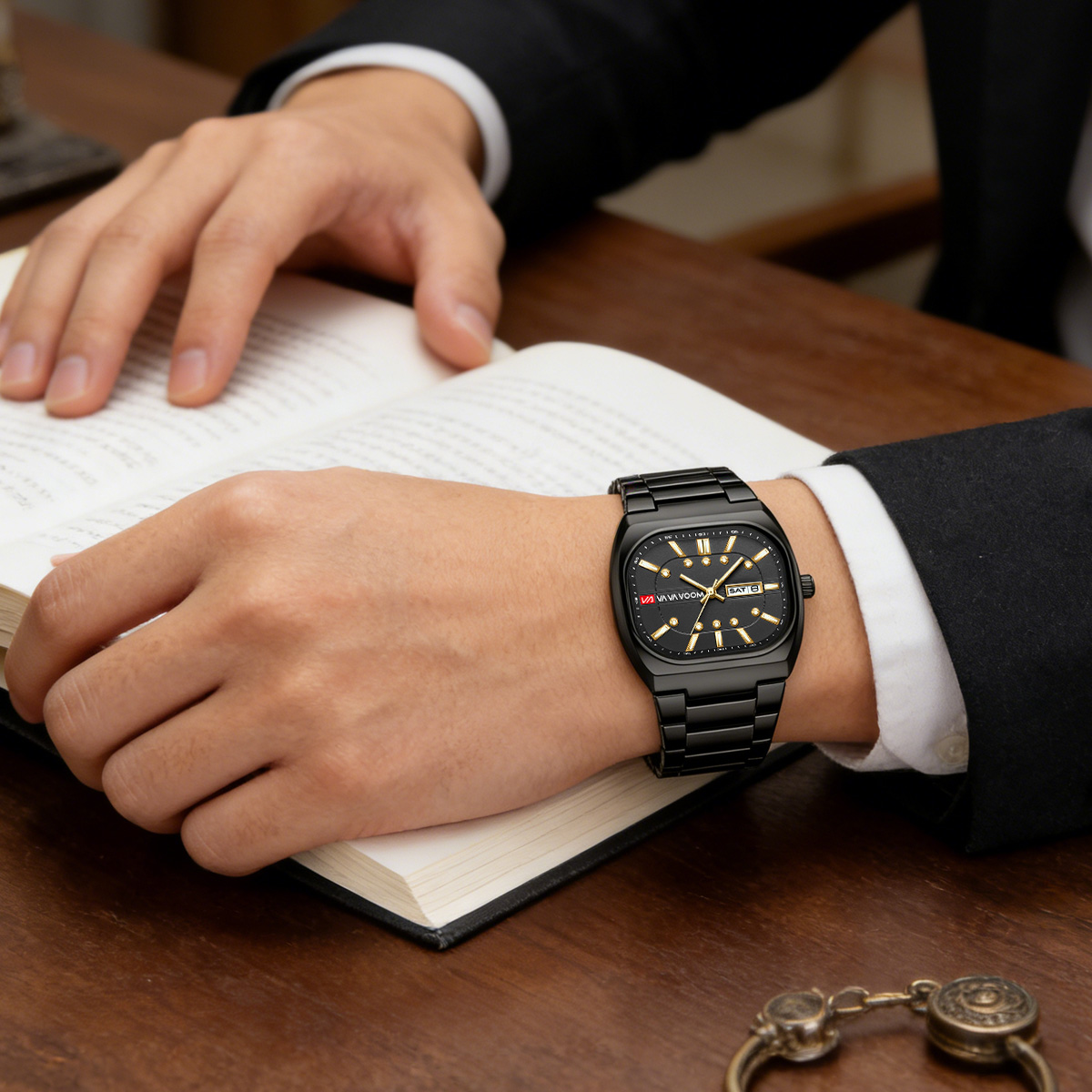 Kwadratowy, nowy, unikalny des – Fashion Mens Watches recenzja i cena