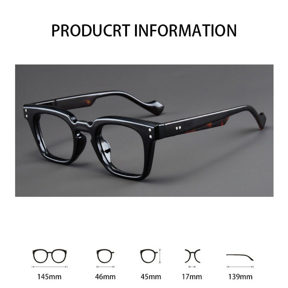 Nowe okulary z dużymi oprawkam – Men'S Fashion Non Prescription Glasses recenzja i cena