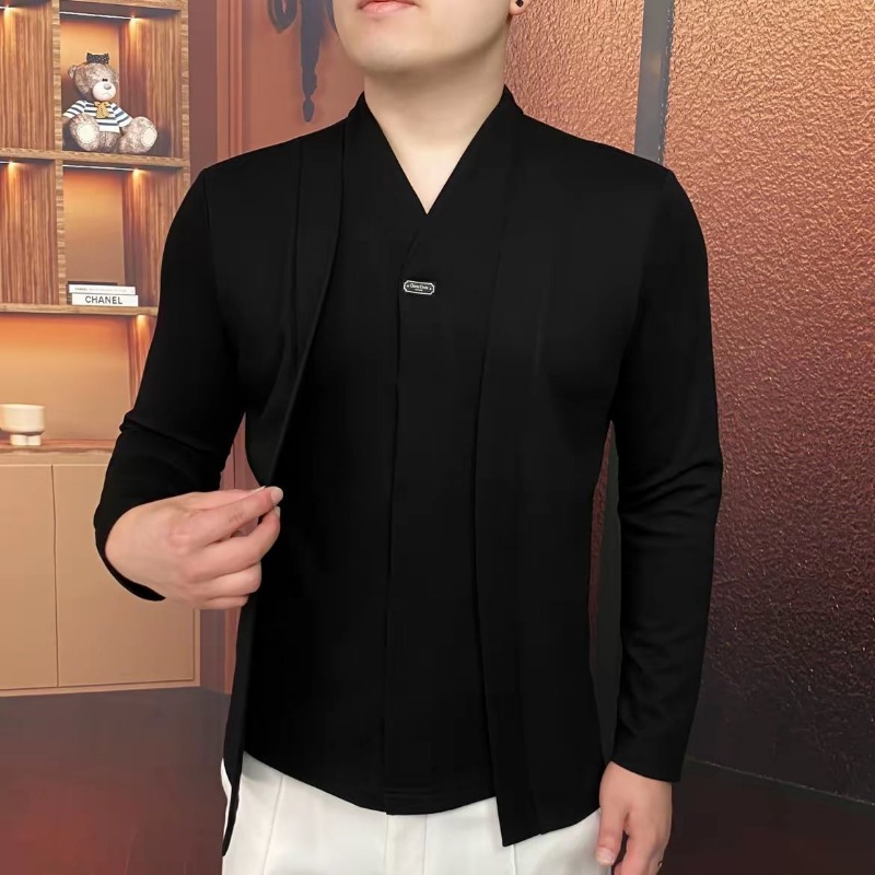 Jesienno-zimowa nowa męska blu – Mens Fashion Casual recenzja i cena