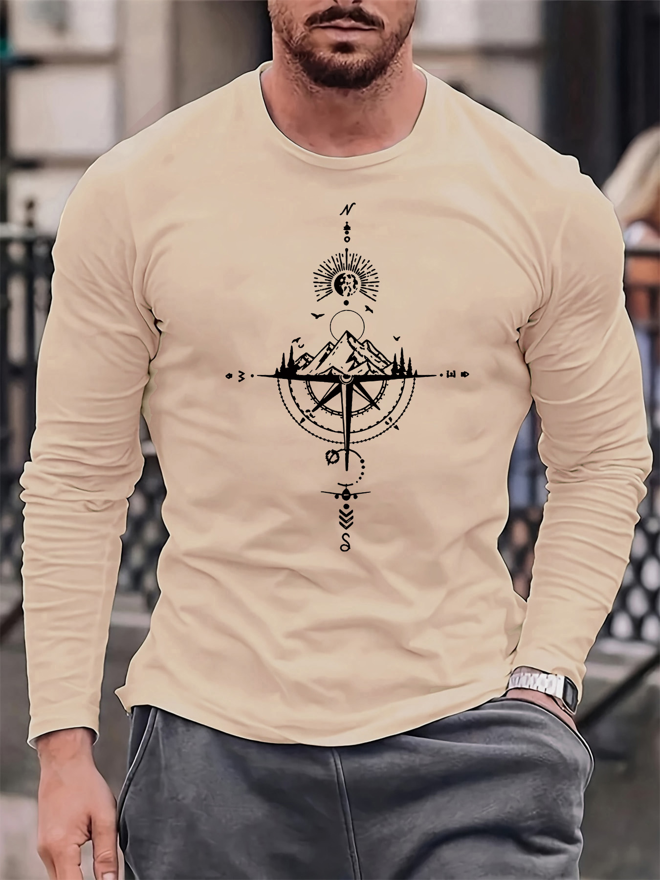 Męska koszulka z długim rękawe – Men'S Fashion Undershirt recenzja i cena