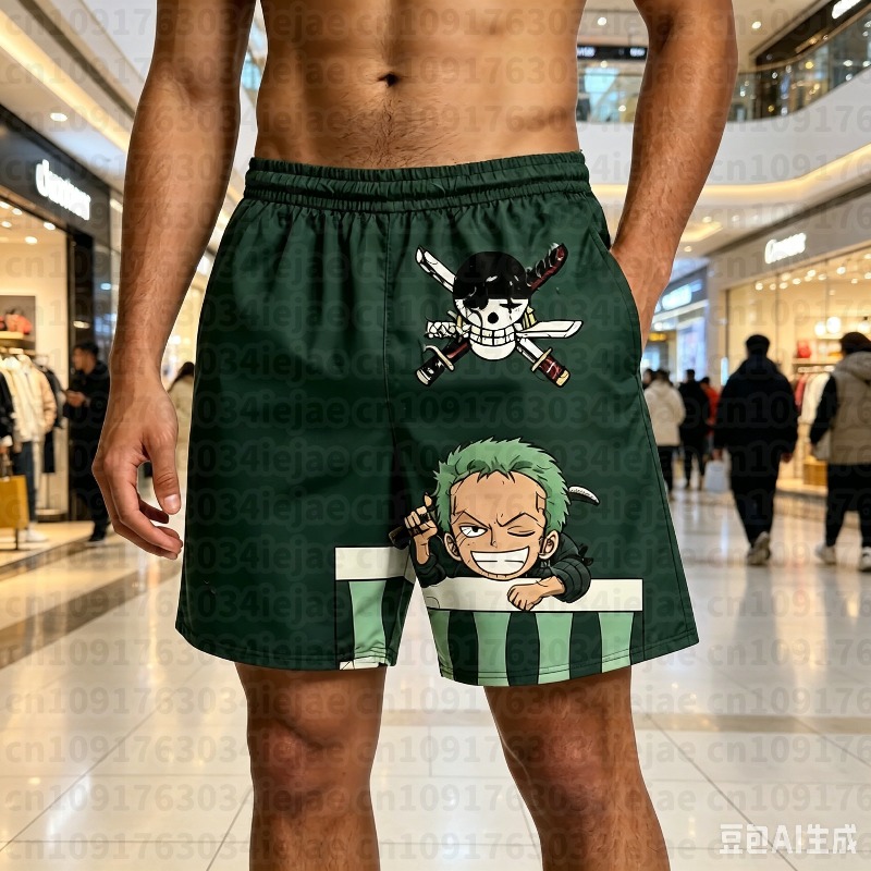 Szorty One Piece z nadrukiem 3 – Swim Trunk Shorts recenzja i cena