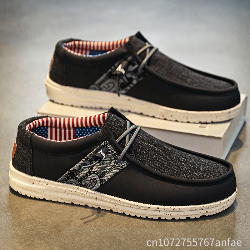 Wyprzedaż! Niebiesko-czarne mę – Men'S Fashion Loafers Shoes recenzja i cena