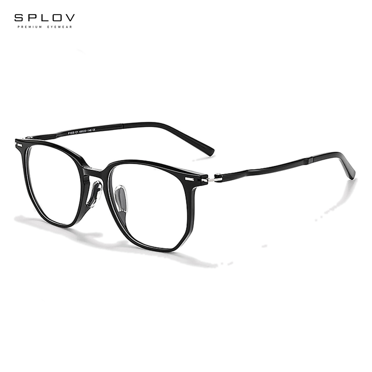 Lekkie, duże kwadratowe oprawk – Men'S Fashion Non Prescription Glasses recenzja i cena
