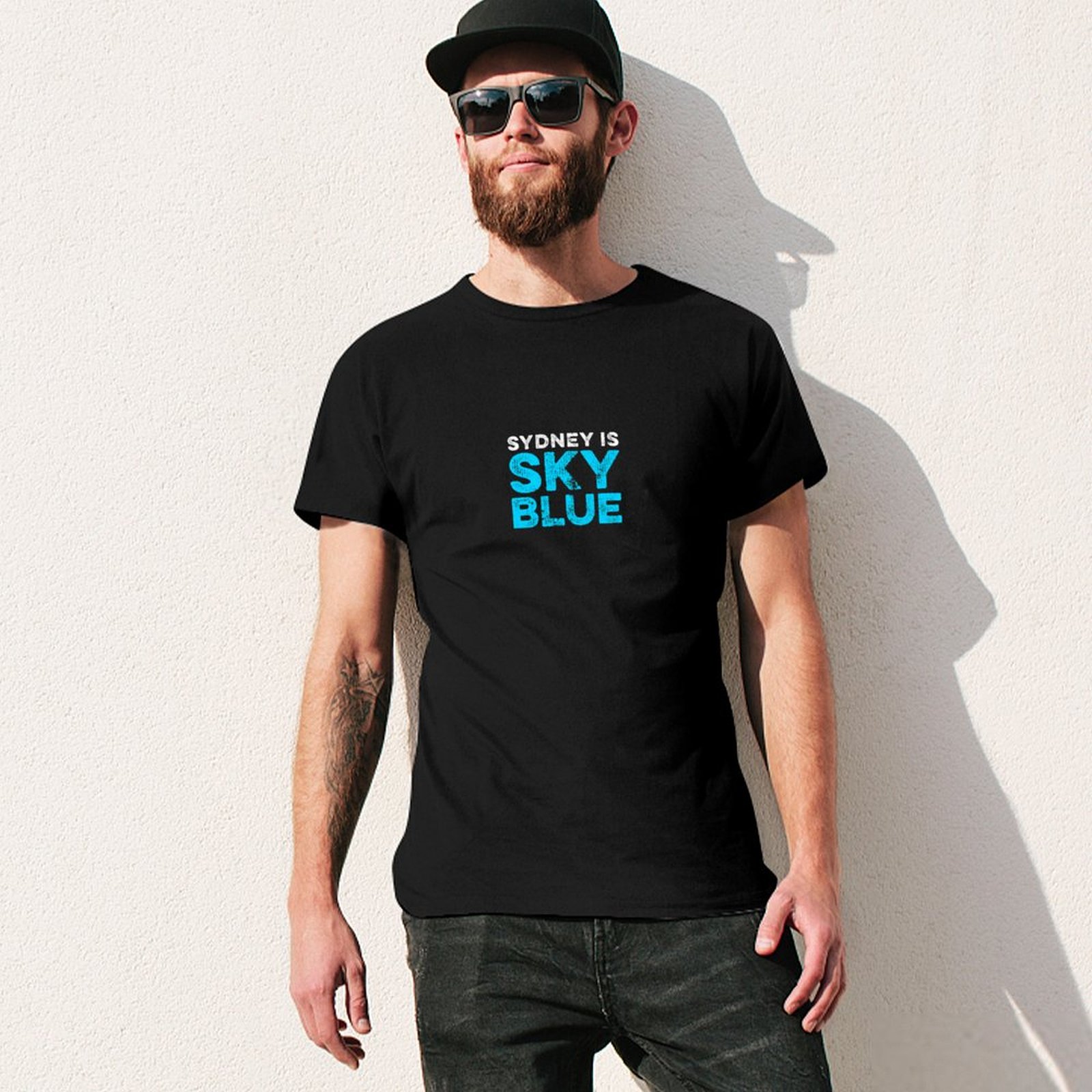 Sydney to błękitna koszulka T- – Men'S Fashion Sydney recenzja i cena