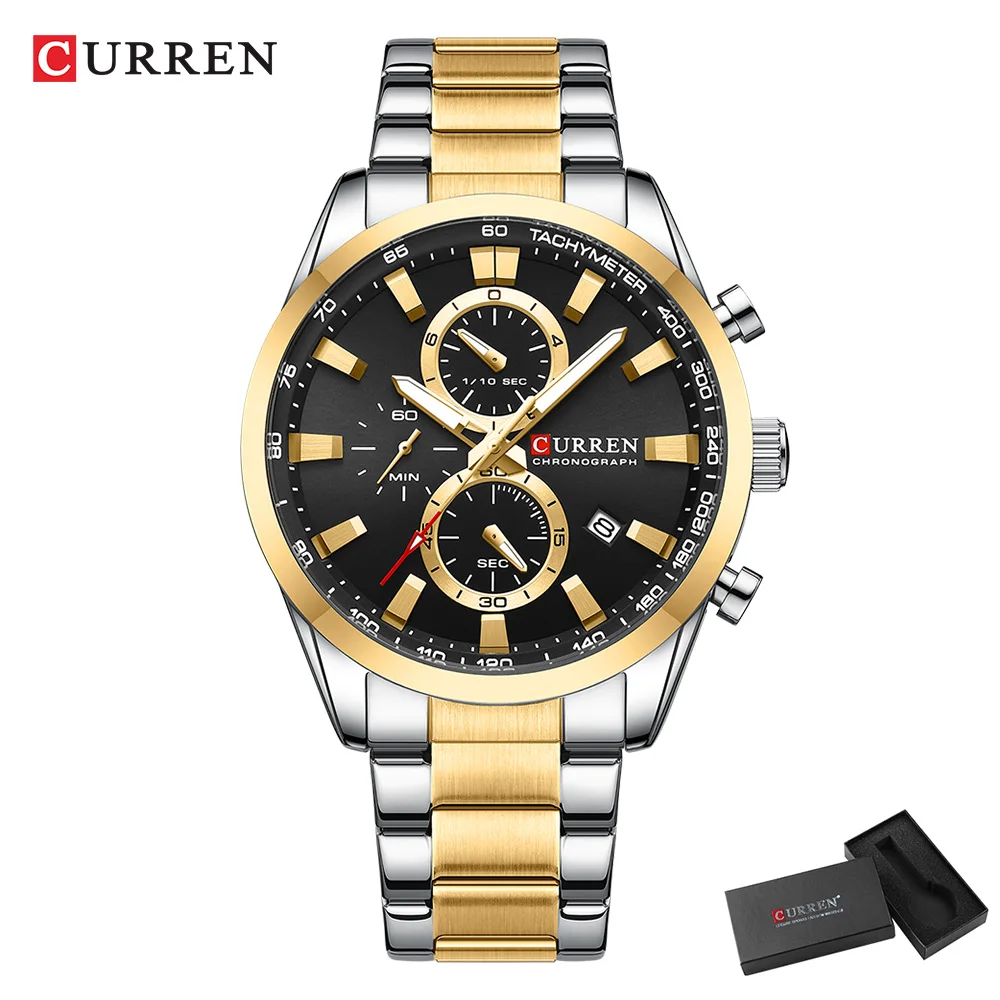 CURREN Casual Quartz Chrono Sp – Fashion Mens Watches recenzja i cena
