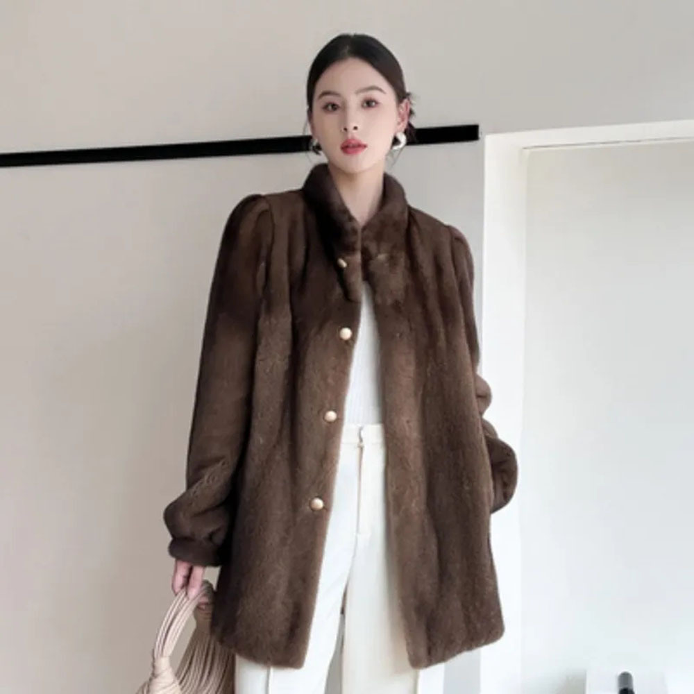 Jesień Zima 2025 Faux Mink Coa – Men'S Fashion X recenzja i cena
