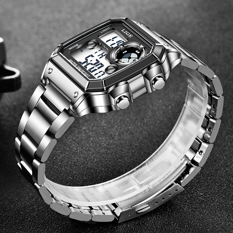 LIGE Modny Męski Zegarek Elekt – Fashion Mens Watches recenzja i cena