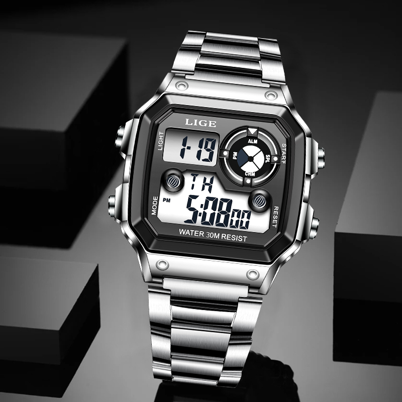 LIGE Modny Męski Zegarek Elekt – Fashion Mens Watches recenzja i cena