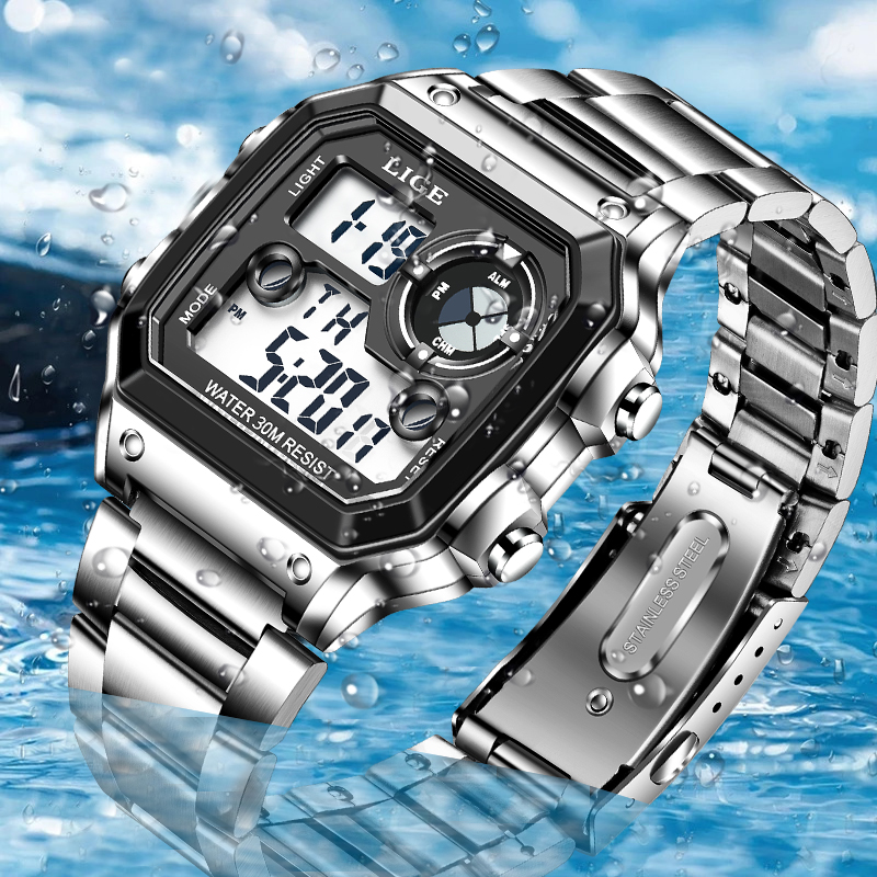 LIGE Modny Męski Zegarek Elekt – Fashion Mens Watches recenzja i cena