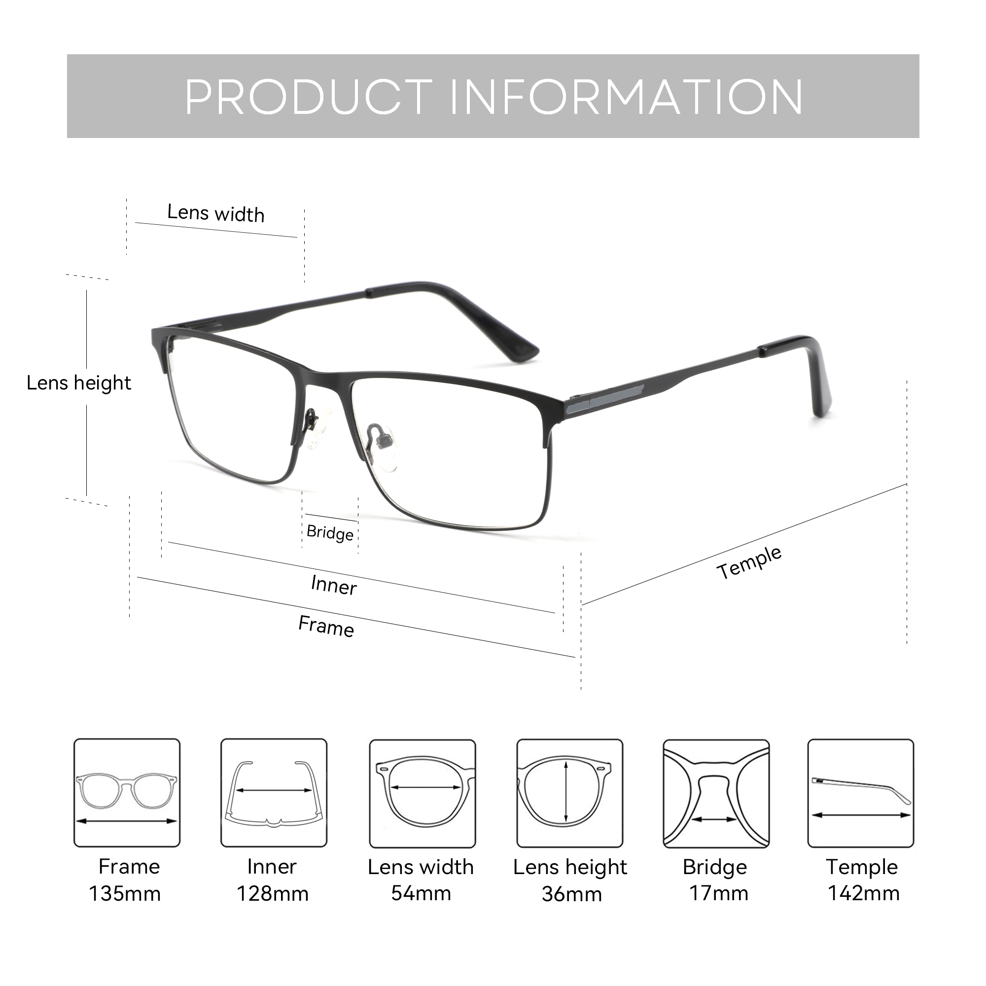 ZENOTTIC Męskie Okulary Optycz – Men'S Fashion Non Prescription Glasses recenzja i cena