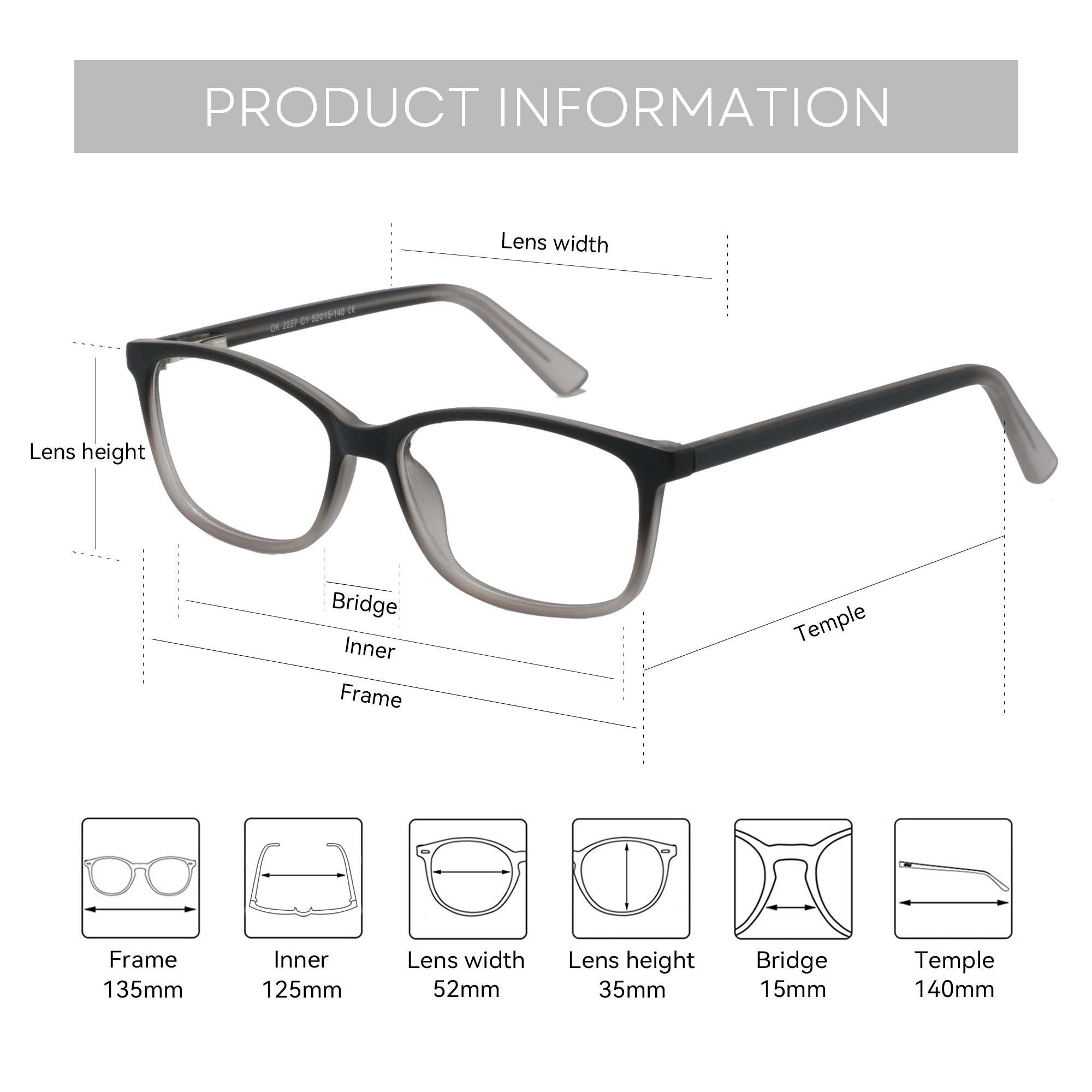 ZENOTTIC Unisex Kwadratowe Opr – Men'S Fashion Non Prescription Glasses recenzja i cena