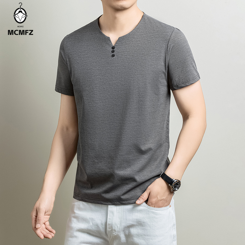 Męska koszulka Henley, wygodna – Men'S Fashion Undershirt recenzja i cena