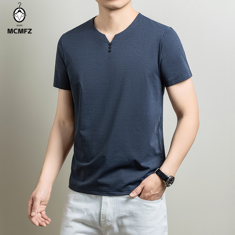 Męska koszulka Henley, wygodna – Men'S Fashion Undershirt recenzja i cena
