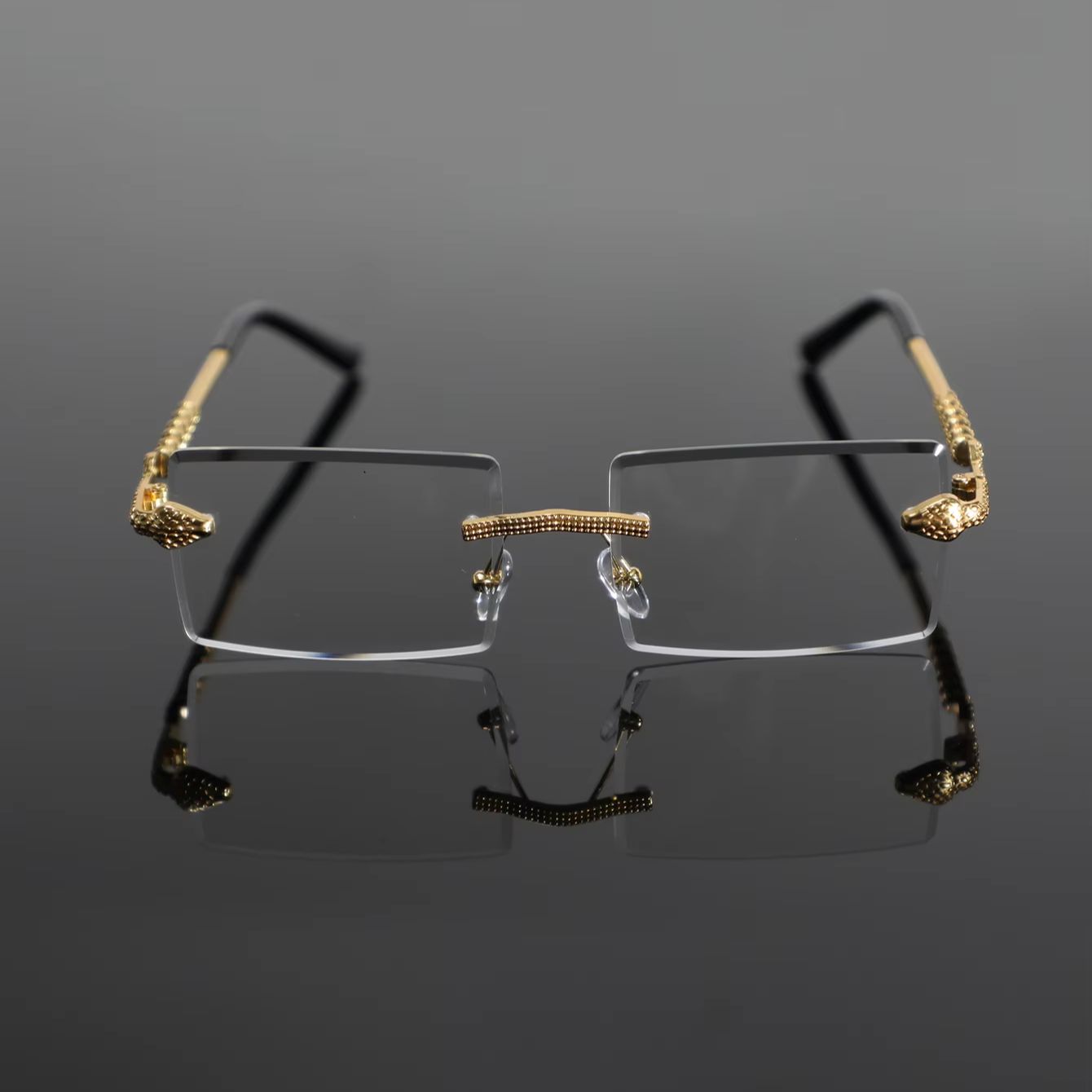 1 para męskich metalowych pros – Men'S Fashion Non Prescription Glasses recenzja i cena