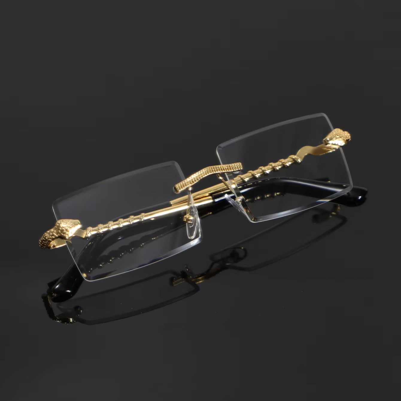 1 para męskich metalowych pros – Men'S Fashion Non Prescription Glasses recenzja i cena
