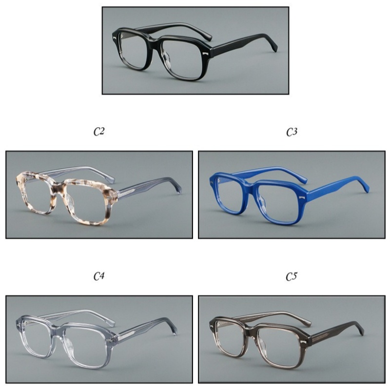 Oprawki okularowe octanowe męs – Men'S Fashion Non Prescription Glasses recenzja i cena