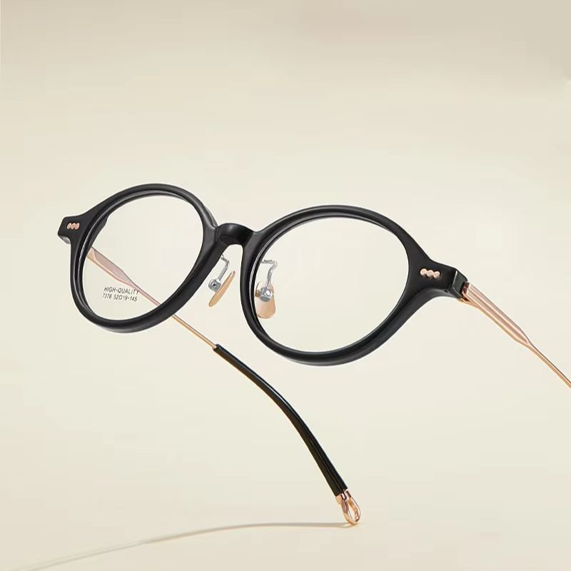 Nowe modne owalne oprawki okul – Men'S Fashion Non Prescription Glasses recenzja i cena