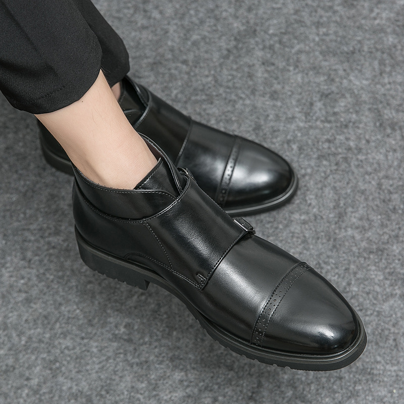 Wysokie sznurowane skórzane bu – Mens Fashion Autumn 2025 recenzja i cena