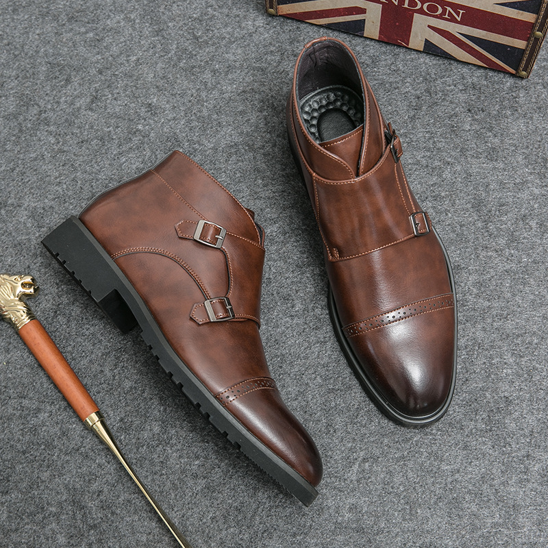Wysokie sznurowane skórzane bu – Mens Fashion Autumn 2025 recenzja i cena