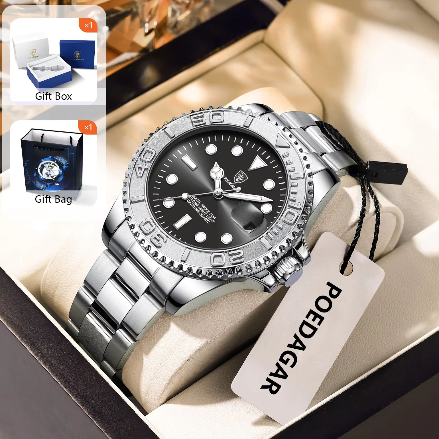 POEDAGAR Męski Zegarek Modny L – Fashion Mens Watches recenzja i cena