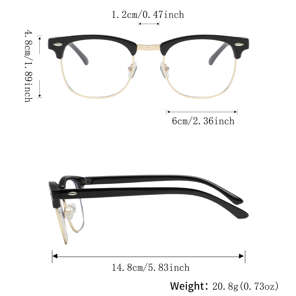 4 pary męskich metalowych okul – Men'S Fashion Non Prescription Glasses recenzja i cena